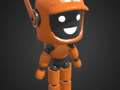 Robot K-VRC Free low-poly 3D model