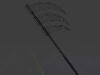 Hidan Scythe Free low-poly 3D model