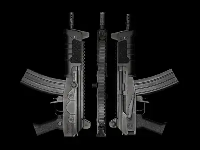 GAME READY MICRO GALIL RIFLE Low-poly 3D model