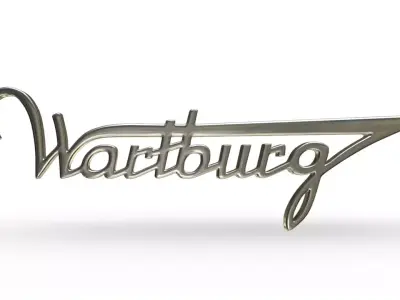 wartburg logo 3D model