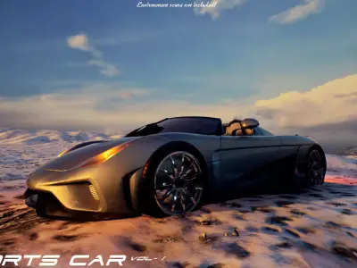 Sports Car VOL 1 Low-poly 3D model