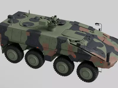 Boxer GTK Carrier Low-poly 3D model