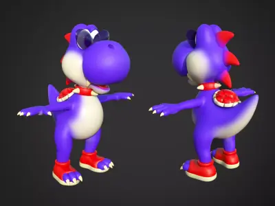 Boshi from Super Mario Low-poly 3D model