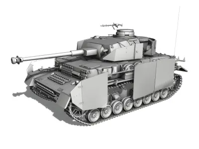 SD KFZ 161 PzKpfw IV - Panzer 4 - Ausf H 3D model