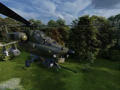 Attack Helicopter MI-28 Havoc 3D model