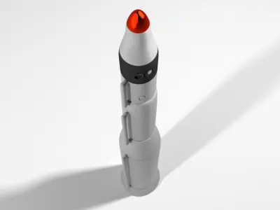 Rocket Missile - Minuteman 3D model