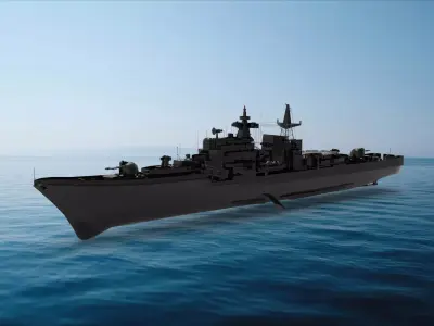 Sovremenny-class destroyer 3D model