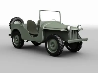 Bantam BRC Jeep 3D model