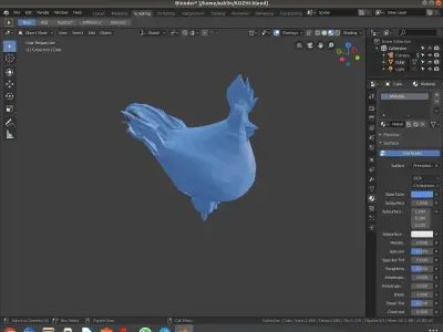 Hen model chicken Free low-poly 3D model