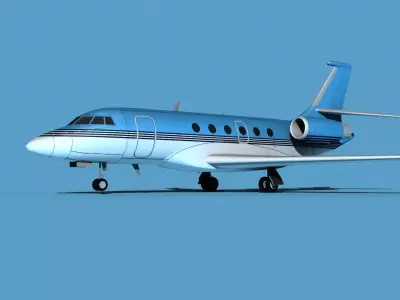 Dassault Falcon 2000 V08 3D model