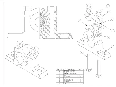 Plummer Block 3D model