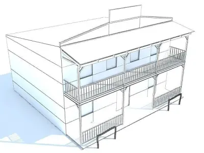 Western Styled House 3D model