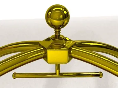 Hotel Luggage Cart High Detail 3D model