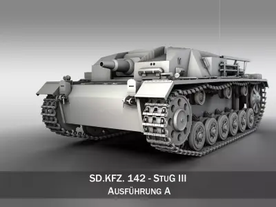 StuG III - Ausfuerung A 3D model