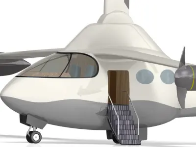 eVTOL Airplane 3D model