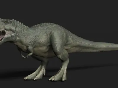 V-Rex High Poly t-rex Low-poly 3D model