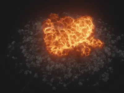 3D Explosions 8 Models 3D model