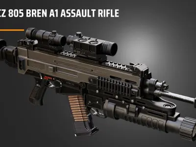 CZ 805 Bren A1 Assult Rifle 3D model