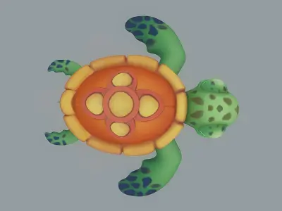 Cartoon Fish 6 Low-poly 3D model