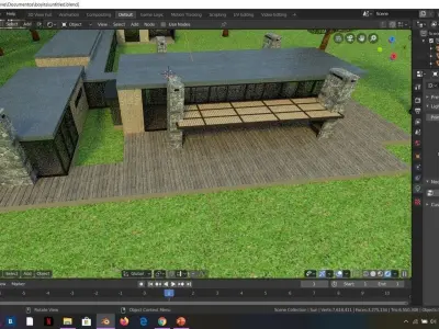 Boyita House house in the woods Blender Free 3D model