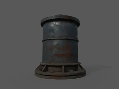 PipeWork Plumbing Damages rusted over time Low-poly 3D model