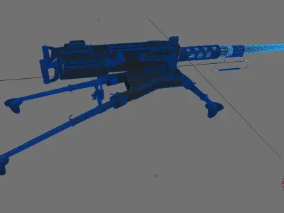 M2 Browning HP 3D model