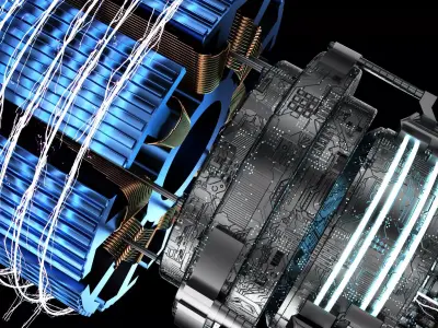 engine Low-poly 3D model