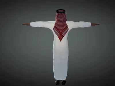 Arabian Muslim- Islam Character - Realistic  3D model 3D model