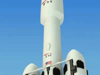 SpaceX Falcon Heavy 3D model