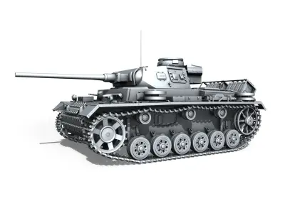 PzKpfw 3 - Panzer 3 - Collection 3D model