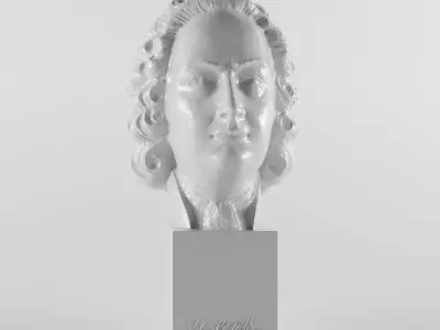 Johann Sebastian Bach 3D print model