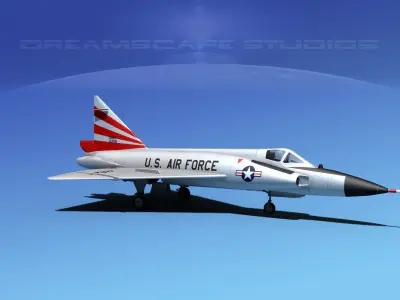 Convair F-102 Delta Dagger NM ANG 3D model