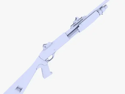 Remington 870 MCS Low-poly 3D model