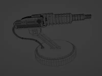 Electromagnetic gun 3D model