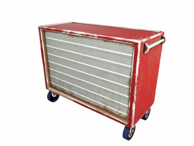 Tools Trolley Low-poly 3D model