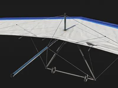 Hang Glider Low-poly 3D model