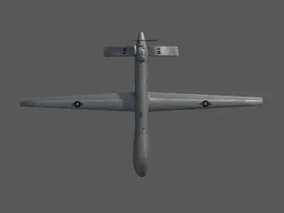 MQ-1A Predator UAV Low-poly 3D model