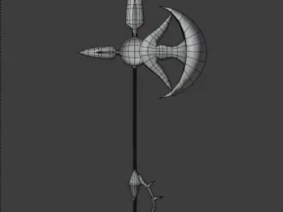 Divine Axe Rhitta Low-poly 3D model