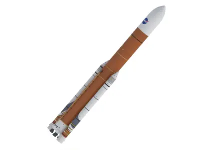 SLS Block 1B Cargo Rocket  3D model