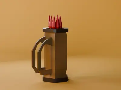 Stylized Weapon Pack Low-poly 3D model