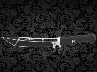 tactical knife  m48 sabotage Low-poly 3D model