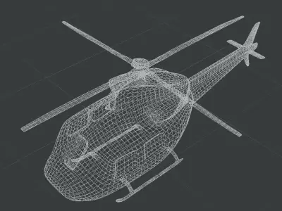 3D wireframe model  3D model