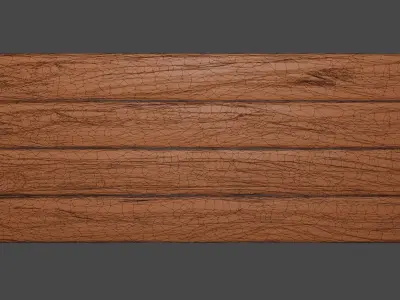 Wooden plank assets Free 3D model