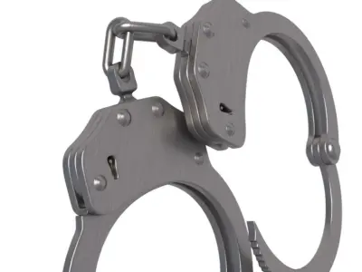 Galls Double Lock Handcuffs 3D model