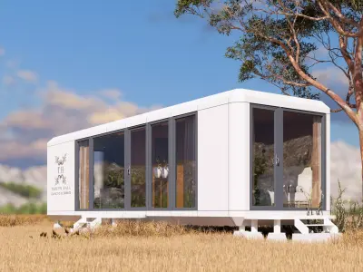 Capsule House Commercial Space Airship Pod 3D model