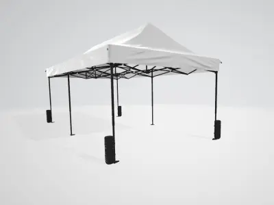 Instant Easy Set-up Canopy Tent Low-poly 3D model