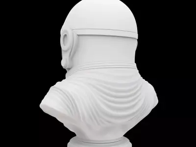 Astronaut Bust 3D Print Model 3D print model purchase