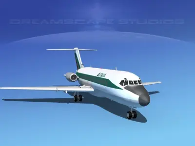 Douglas DC-9-20 Ailitalia 3D model