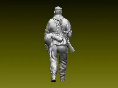 German soldier 3D print model