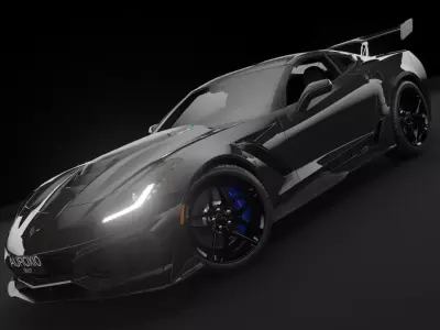 2018 Chevrolet Corvette C7 ZR1 Free 3D model